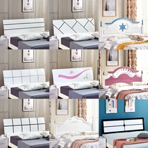 Bedside brief modern headboard single to buy backrest board Korean style children 1 8 m 1 5 floor baking paint 2021 new