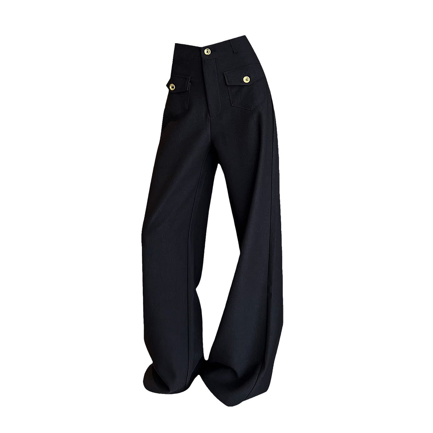 黑色阔腿裤女秋季新款高腰垂感窄版西装裤休闲直筒慵懒松弛感裤子,淘宝优惠券,粉丝福利购,淘宝优惠卷