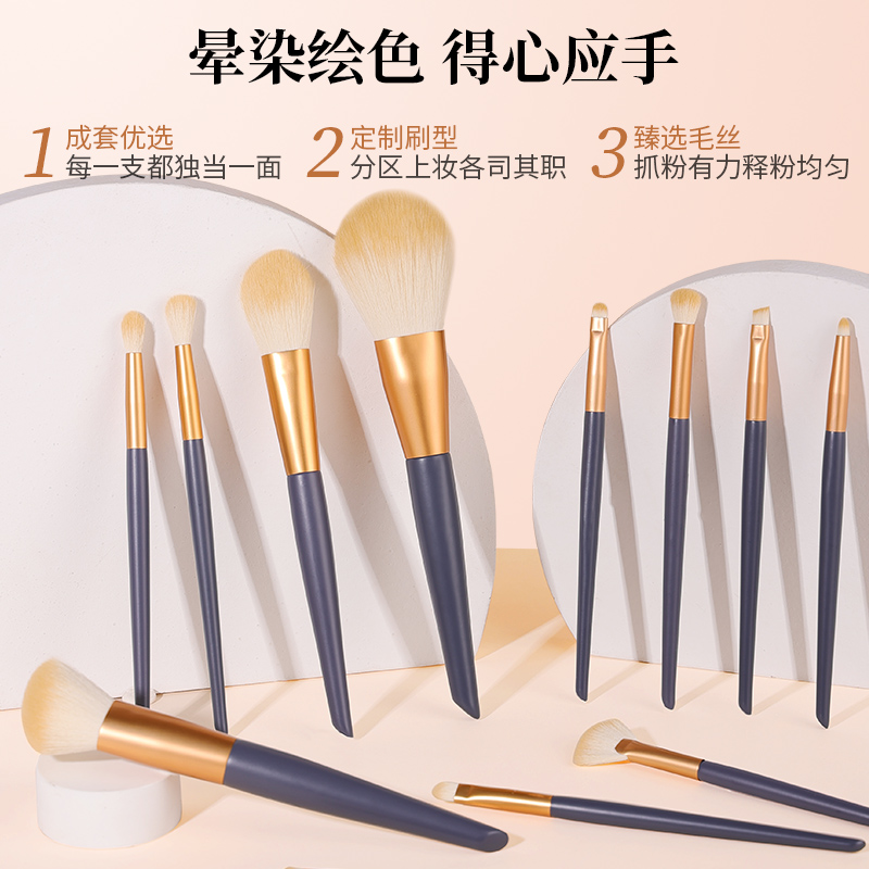 屈巨氏化妆刷套装眼影眼线腮红修容散粉底鼻影眉遮瑕刷子全套正品