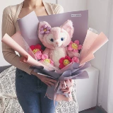 Дисней, кукла на день Святого Валентина, популярно в интернете, букет, подарок на день рождения