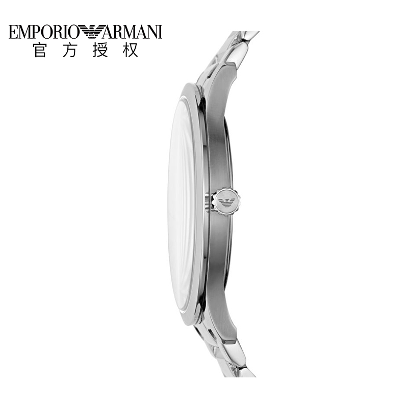 Emporio Armani阿玛尼手表男 休闲时尚日历钢带石英男表AR11227