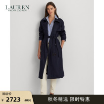 Lauren Rav Lauren Womens dress 23 years early autumn double-row buttoned twill cloth winewear RL61617