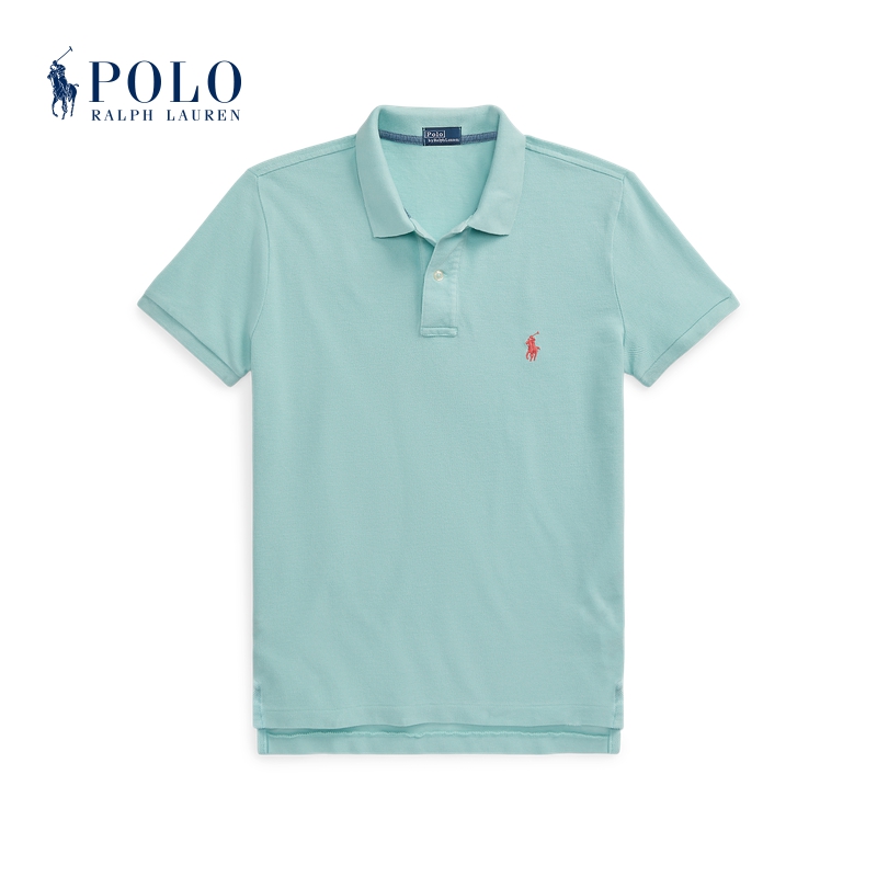 Ralph Lauren/拉夫劳伦女装 24夏经典版型棉网眼布Polo衫RL25631 - 图0