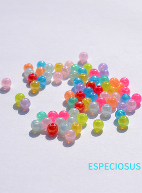 ESPECIOSUS亚克力幻彩珠子电镀珠