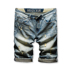 Mùa hè mới denim quần short nam thủy triều lỗ năm điểm quần quần cá tính mùa hè thanh niên nam nửa quần - Quần jean quần vải nam Quần jean