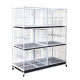 Three-layer breeding double-layer household cat cage