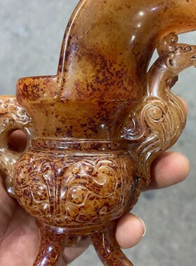 大量仿古超大战国爵杯古代酒杯酒具宫廷酒器道具直播带货货盘