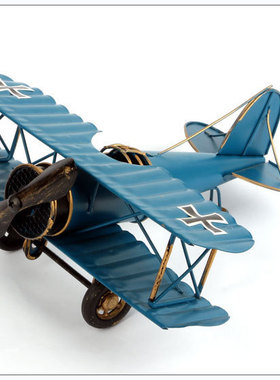 复古飞机模型家居摆件客厅