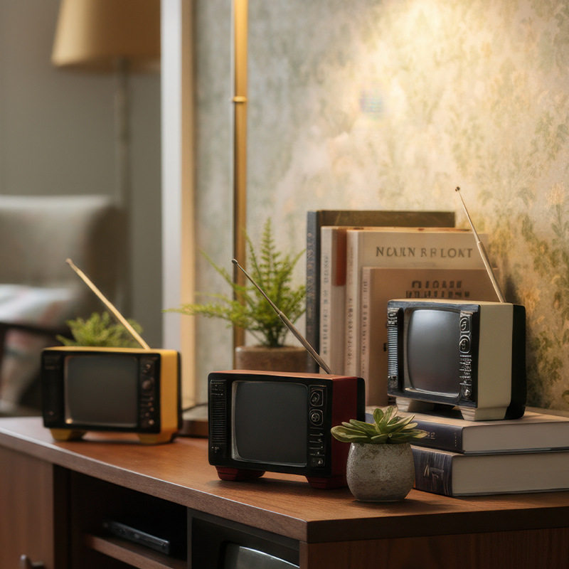 美式复古老式收音机电视机模型摆件客厅酒柜咖啡馆装创意饰品道具,淘宝优惠券,粉丝福利购,淘宝优惠卷