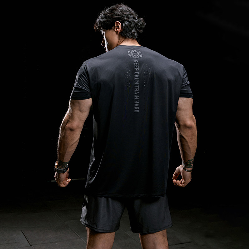 肌肉狗 健身衣男夏季运动短袖T恤男宽松弹力透气跑步训练服健身服,淘宝优惠券,粉丝福利购,淘宝优惠卷