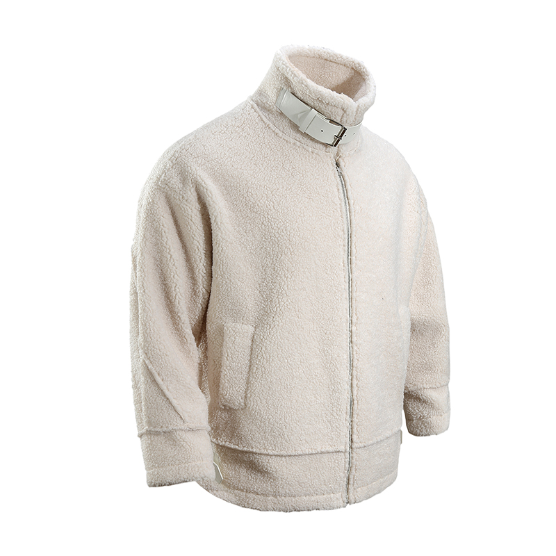 肌肉狗 时尚羊羔绒外套男秋冬百搭宽松高领保暖运动休闲棉衣棉服 - 图3