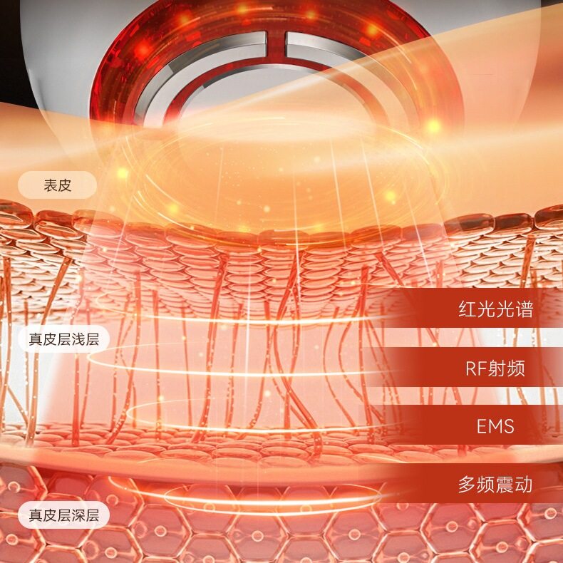 家用导入美容仪纤体仪ems微电流红光震动射频美容仪提拉紧致仪器,淘宝优惠券,粉丝福利购,淘宝优惠卷