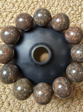 20毫米私人定制款新疆养生舍利石男士手串火山手链负氧离子755