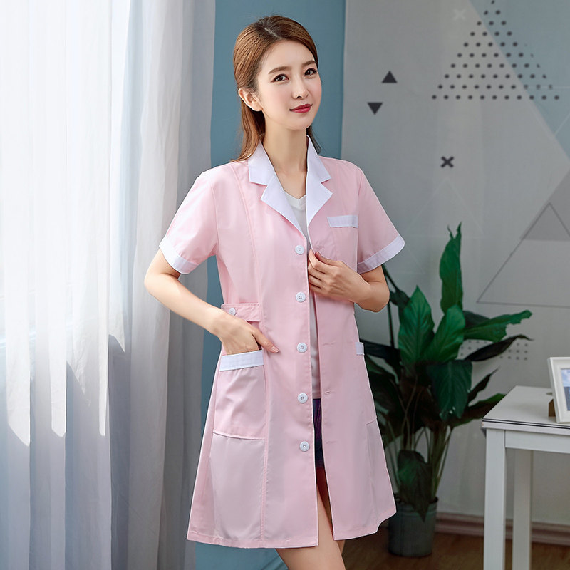 短袖夏薄款长袖药店纹绣师白大褂 俏护士医护制服