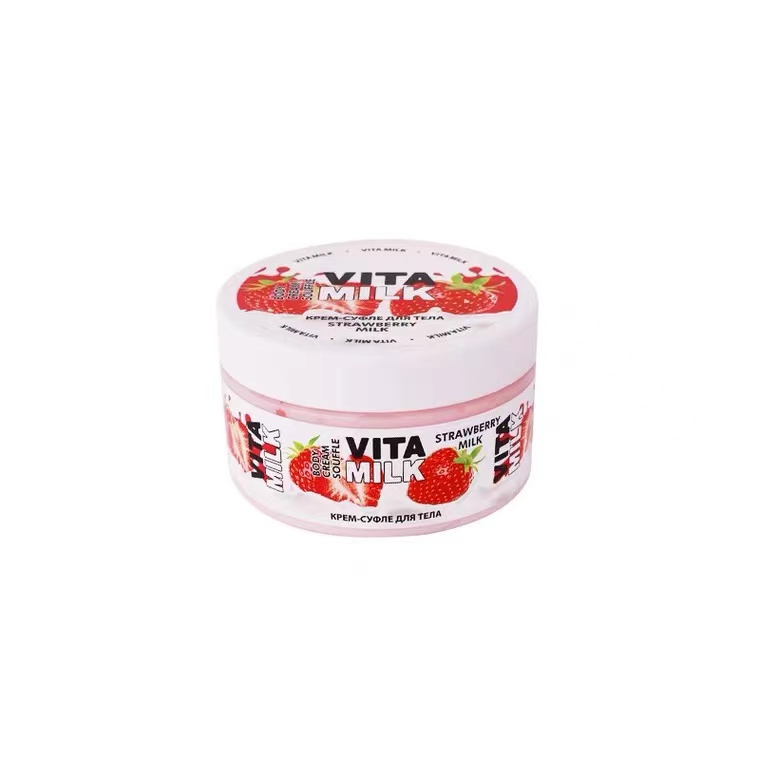 俄罗斯VITA MILK草莓牛奶身体乳亮白滋润保湿嫩肤补水润肤乳250ml - 图3