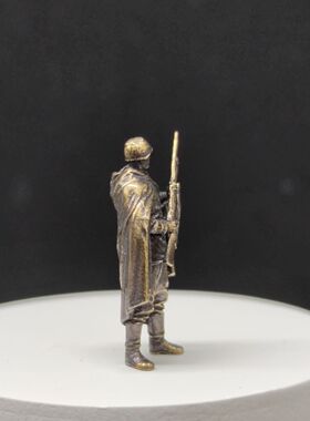 黄铜掌心二战侦察狙击兵可涂装现代兵人特种兵迷微缩模型手办场景