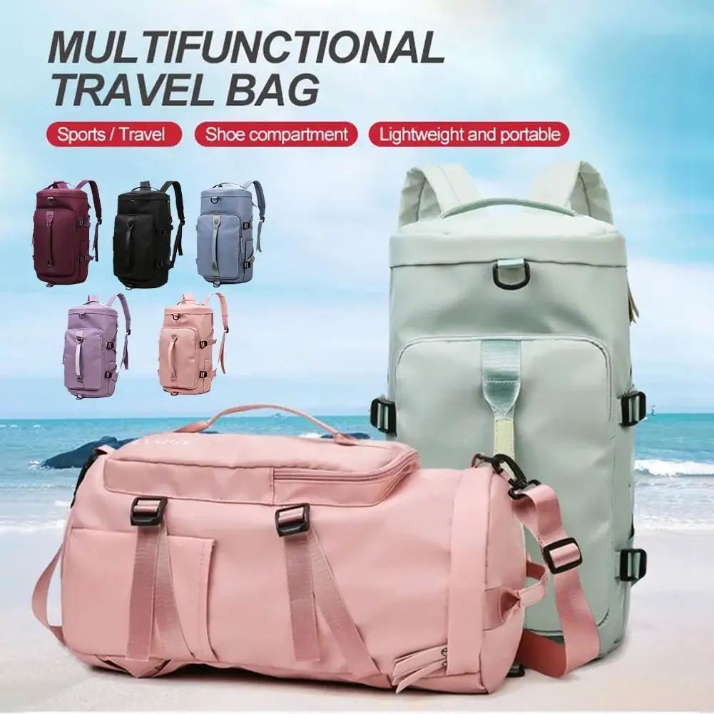 Large Capacity Storage Bag Travel Bag Tote Carry On Duffel L - 图2