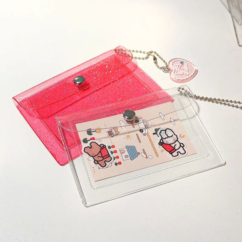 Women's Credit Card Holder Wallet Fashion Transparent Waterp - 图0