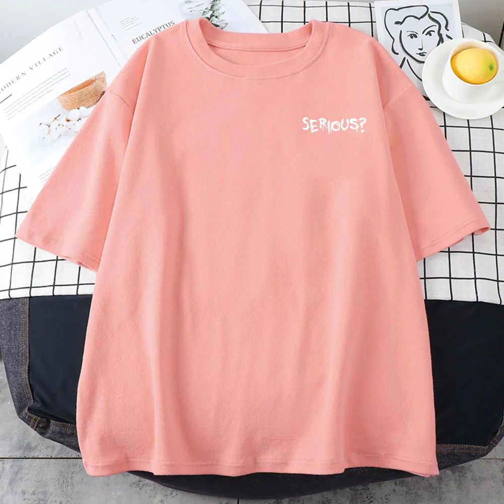 Creative Words Serious Printed Female T Shirtsimple S-Xxxl T - 图1