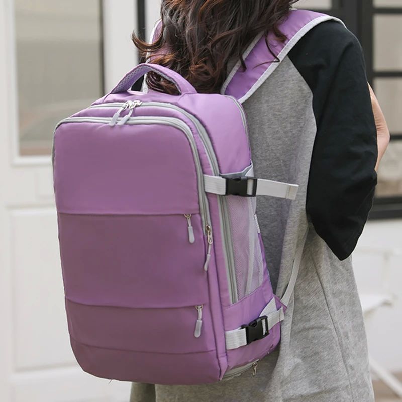 Travel Backpack Women Large Capacity Waterproof Anti-Theft C - 图1