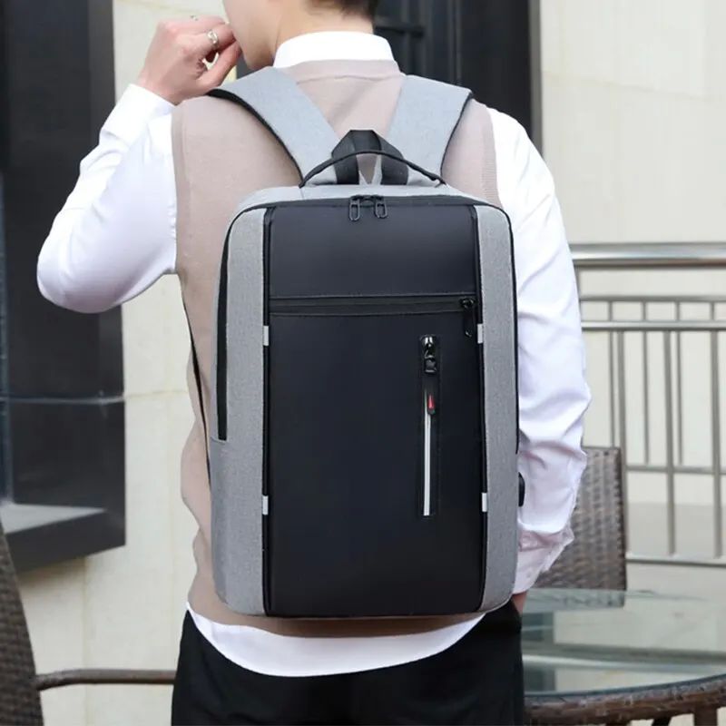 1 Pack 15.6 Inch Men's Business Computer Bag Multi-pocket Hi - 图1