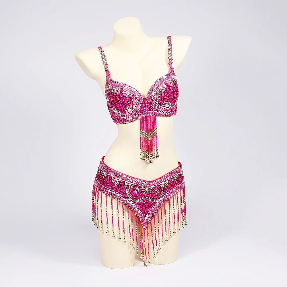 Special Customizable Hand Beaded Oriental Belly Dance Costum - 图1