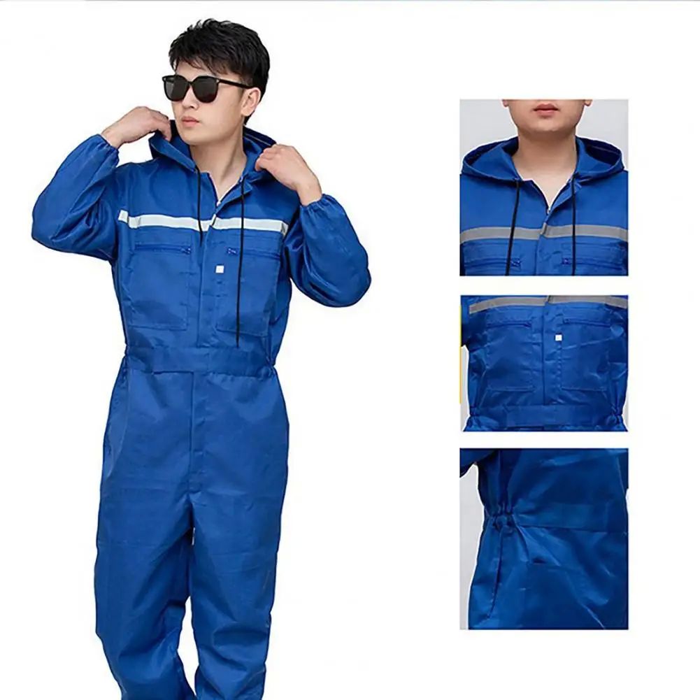 Work Overall Uniforms Men Women Working Coveralls Welding Su-图0