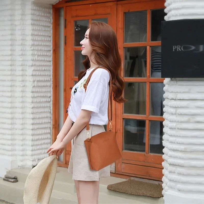 Woman Bag 2024 New Fashion Four-Piece Shoulder Bag Set Messe - 图2