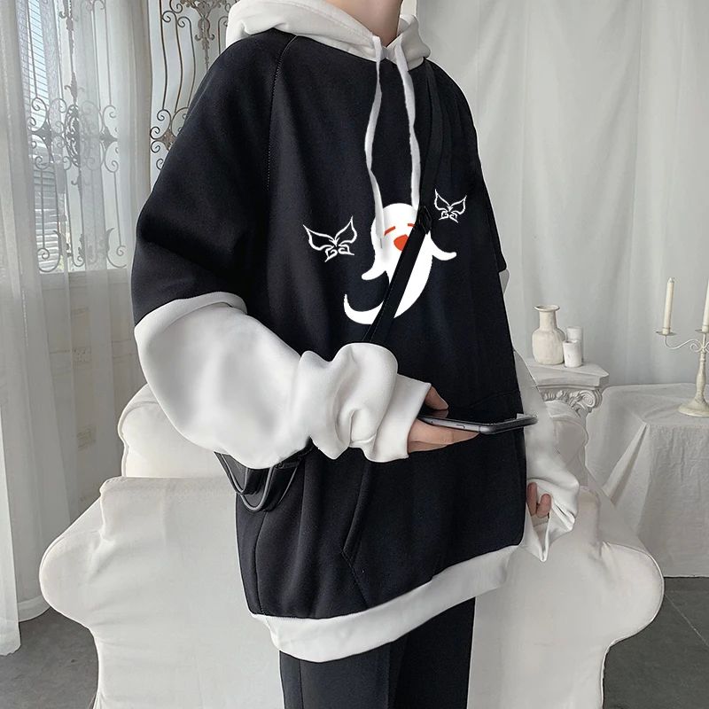 Genshin Impact Harajuku Game Hoodies Men Xiao Mask Fangs Aes - 图1