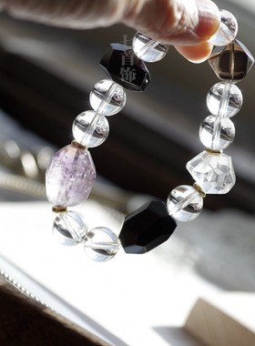 大颗粒天然白水晶多宝手串助升维