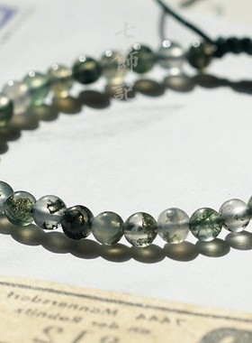 5A水草玛瑙手链纯天然手串夏脚链