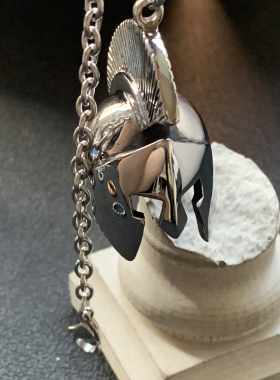 罗马头盔-斯巴达钛钢吊坠男挂件