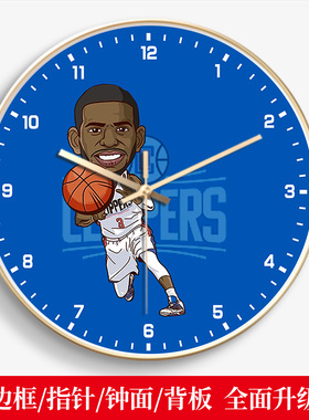 球迷客厅NBA篮球主题球星挂钟