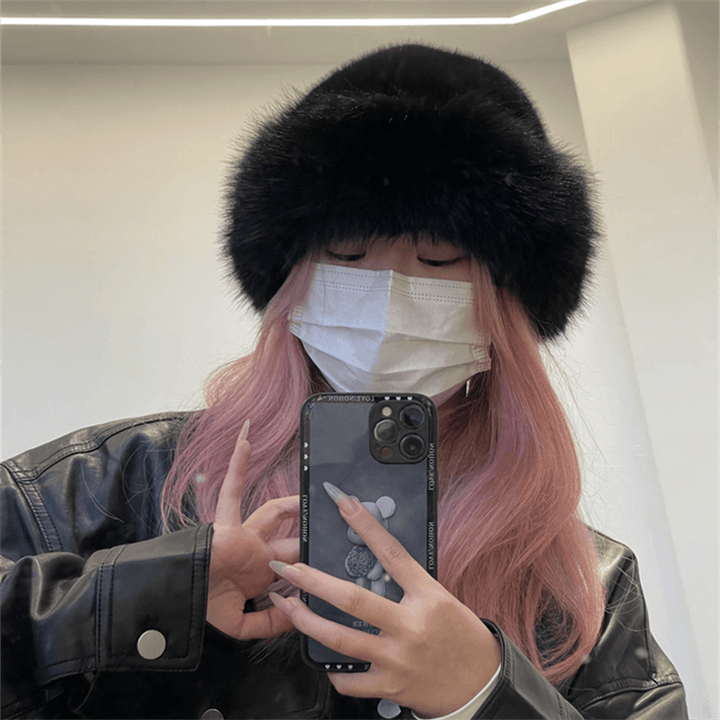 新款毛绒地主帽女秋冬防寒保暖帽子东北盆帽护耳帽显脸小渔夫帽潮,淘宝优惠券,粉丝福利购,淘宝优惠卷