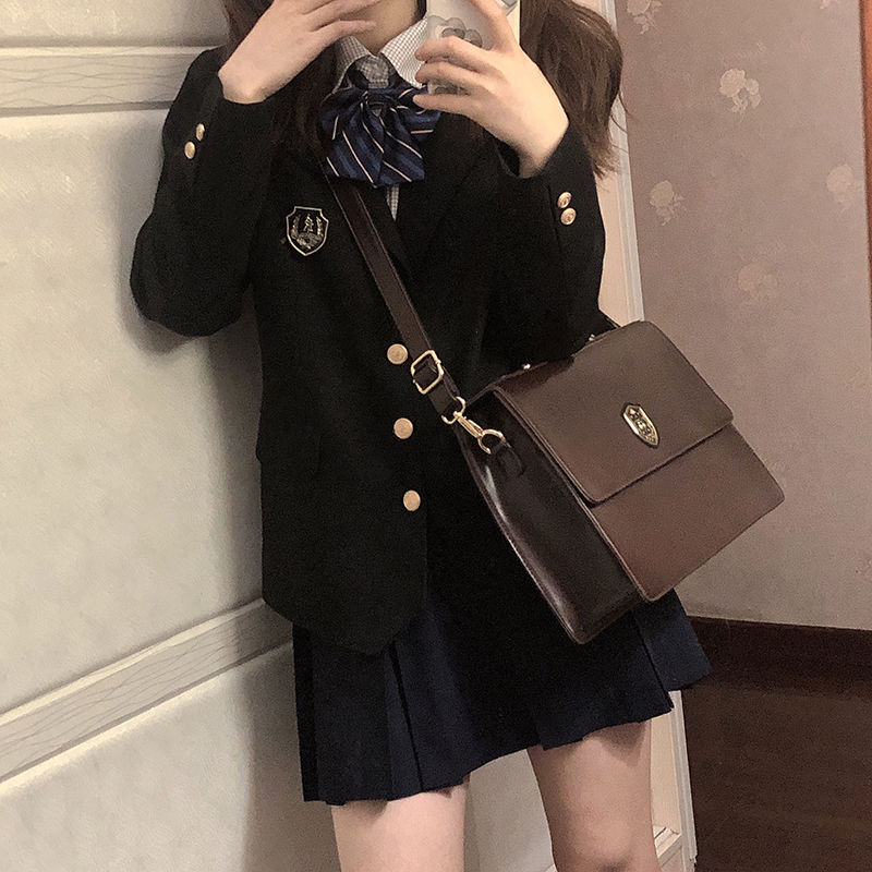 脑壳痛原创【春日奈良】日系jk制服包斜挎手提dk学院校供双肩包-图0