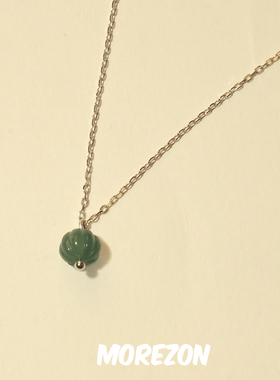 MOREZON【YUHU】设计师小众春夏新款潮人简约百搭绢灯项链脖颈链