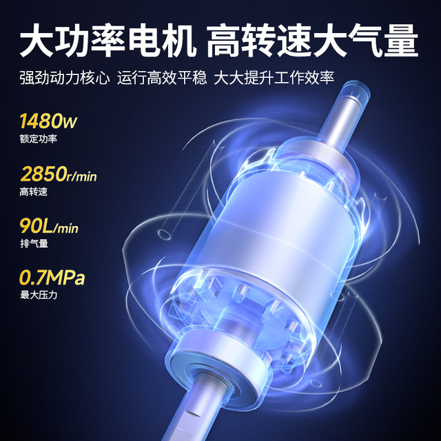 Dongcheng 1480w40L oil-free bass air compressor