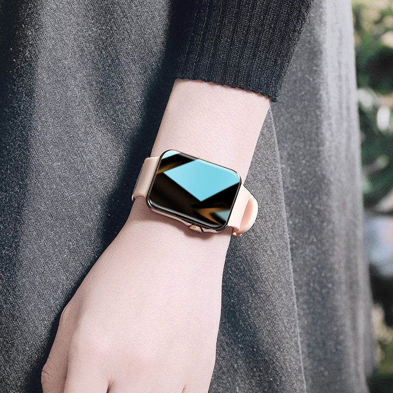 适用于华为苹果智能手表in小众女款机械女生手环电子运动学生女士
