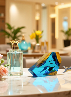 家居摆件树脂实木小夜灯日常礼物