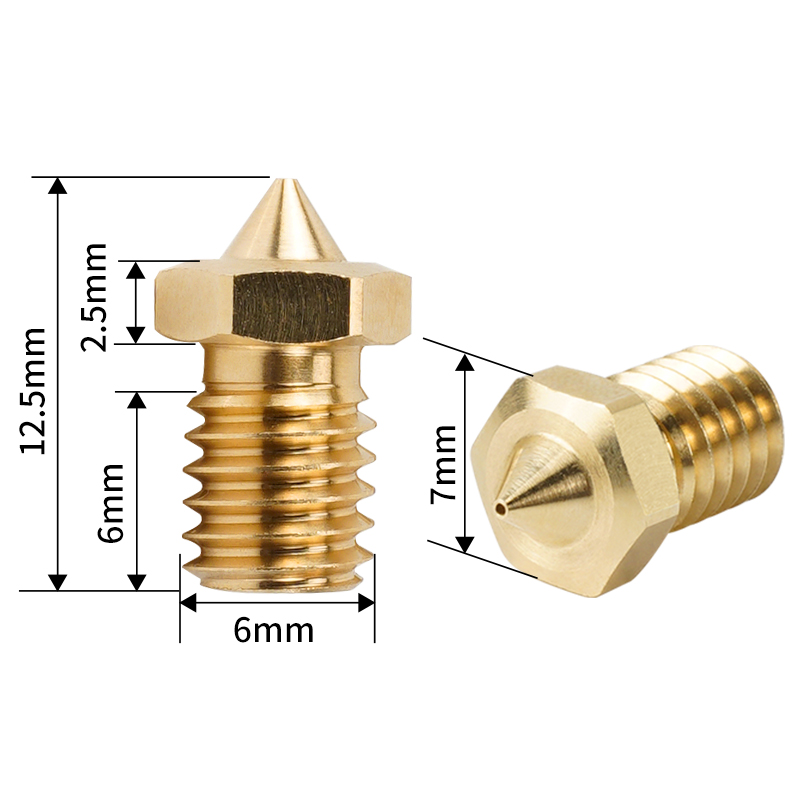 E3D V6克隆CHT喷嘴黄铜喷头 高流量耐磨1.75mm 高速3D打印机配件 - 图1