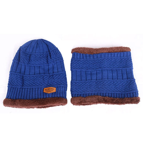 Удерживающий тепло дорожный ветрозащитный шарф, флисовый комплект, шарф-платок, увеличенная толщина, 2 предмета, в корейском стиле, с защитой шеи