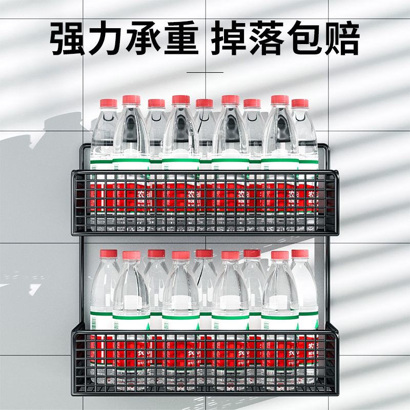 葱姜蒜厨房置物架免打孔壁挂收纳调料姜蒜各种神器墙上沥水菜篮子