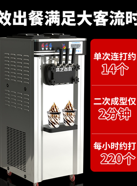 立式冰淇淋机商用豪华冰激凌机