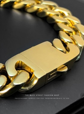 欧美流行原创立体古巴古巴链手链