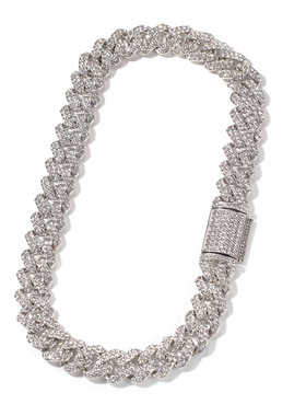 18mm条形古巴项链男欧美潮流合金