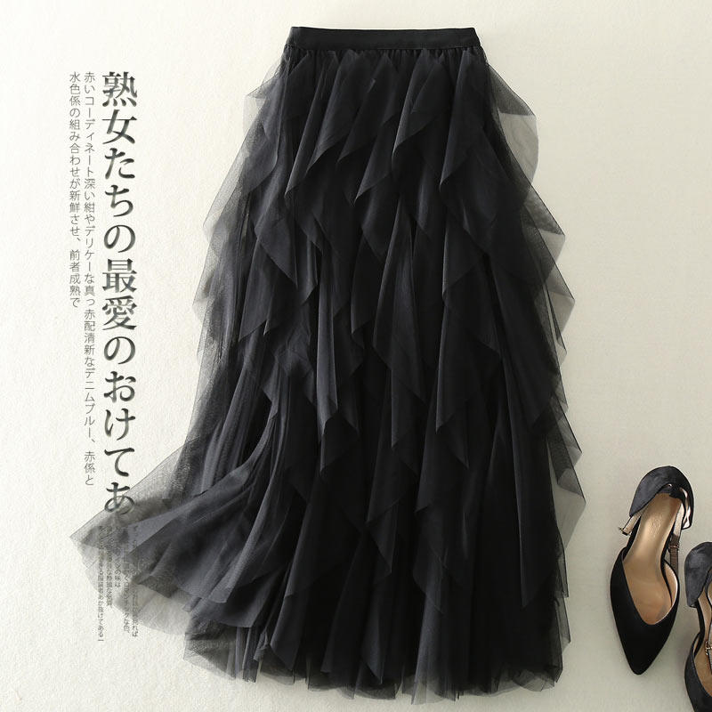 松紧腰女2020新款ins潮流蓬蓬裙 欧瑞彩半身裙