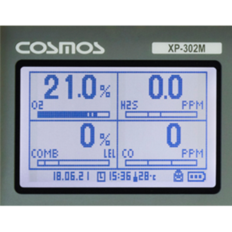 日本NEW COSMOS新宇宙XP-302M气体检测仪可燃气体 氧气一氧化碳 - 图1
