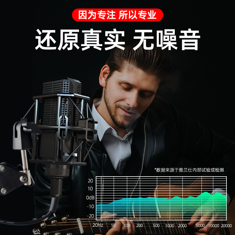 earise雅兰仕品尚佳专卖店雅兰仕 电容麦克风直播设备全套主播话筒声卡直播套装全民唱歌手机专用K歌话筒一体唱歌抖音网红修音直播神器0
