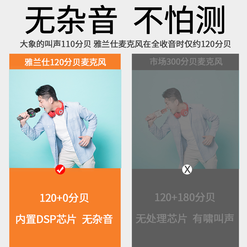 earise雅兰仕品尚佳专卖店雅兰仕 麦克风话筒音响一体无线蓝牙K歌神器手机唱歌家用K歌专用全民唱歌全能麦儿童家庭KTV自带扩音器音箱1