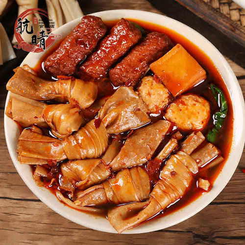 腐竹结 豆制品干货豆皮扣农家自制人造肉豆扣火锅麻辣烫包邮2500g - 图2